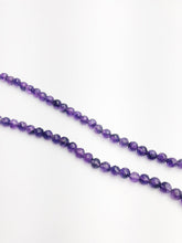 HALF OFF SALE - Amethyst Faceted Round Gemstone Beads, Full Strand, Semi Precious Gemstone, 8"