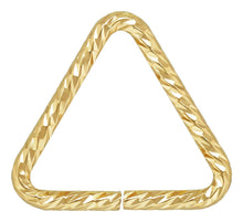 Triangle Sparkle Jump Ring 0.76x7.6mm, 14k gold filled. Made in USA. #4004419TRP1