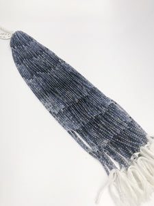 HALF OFF SALE - Blue Iolite Shaded Ombre Gemstone Beads, Full Strand, Semi Precious Gemstone, 13"