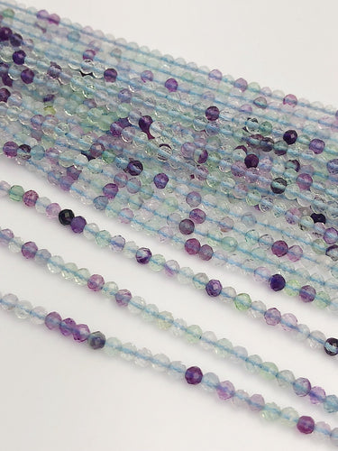 HALF OFF SALE -Fluorite  Gemstone Beads, Full Strand, Semi Precious Gemstone, 13