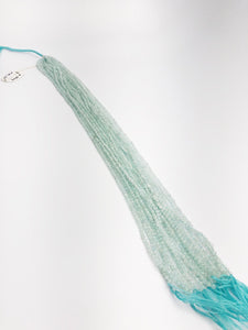 HALF OFF SALE - Aquamarine Gemstone Beads, Full Strand, Semi Precious Gemstone, 13"