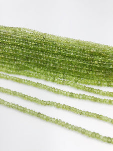 HALF OFF SALE - Peridot Gemstone Beads, Full Strand, Semi Precious Gemstone, 15"