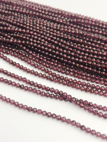 HALF OFF SALE - Rhodolite Garnet Gemstone Beads, Full Strand, Semi Precious Gemstone, 13