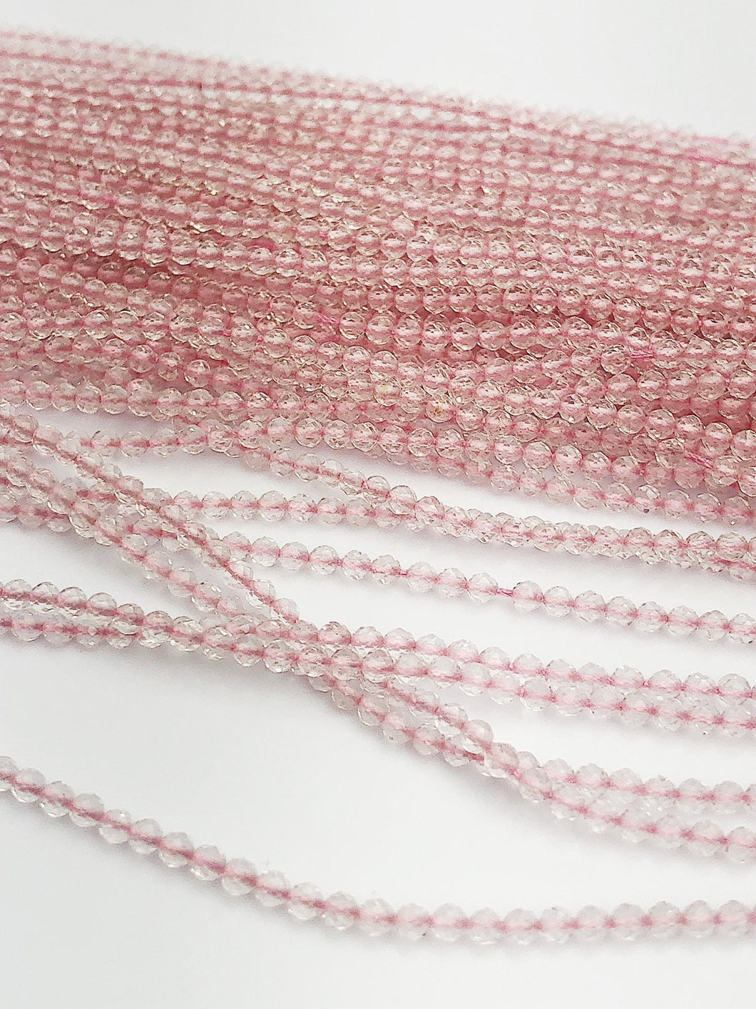 HALF OFF SALE - Rose Quartz Gemstone Beads, Full Strand, Semi Precious Gemstone, 13