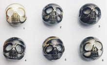 Carved Skulls Tattoo Tahitian Pearl 12-14mm (713)