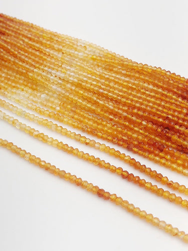 HALF OFF SALE - Shaded Coraline Gemstone Beads, Full Strand, Semi Precious Gemstone, 13