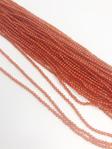 HALF OFF SALE - Coraline Gemstone Beads, Full Strand, Semi Precious Gemstone, 13"