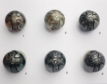Carved Jesus Cross Tattoo Tahitian Pearl 12mm (725)