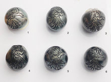 Carved Hula Girl Tattoo Tahitian Pearl 13-14mm (728)