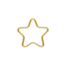 15.0mm Star Jump Ring (0.89mm wire),  14k gold filled. Made in USA. #4008352