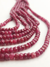 HALF OFF SALE - Ruby Gemstone Beads, 7 Strands Total