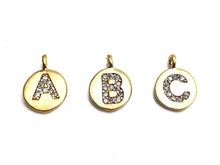 14K Gold Coated Vermeil Alphabet Charms