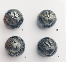 Carved Hawaiian Shaka Tattoo Tahitian Pearl 13mm (677)