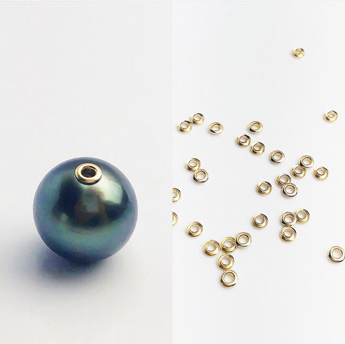 100pcs, 14k Gold Filled Grommets in 2mm and 3mm, packs of 100 pcs, Made in USA