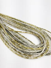 Diamond, Box cut, Genuine Diamonds, Gemstone Beads, All Natural Color, Full Strand, 14"