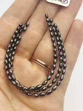 Black Diamonds, Gemstone Beads, Half Strand, 4.5"