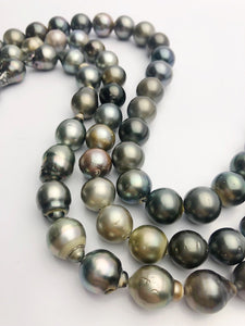 BUY 2 GET 1 FREE - Half Off Black Friday Sale - Tahitian Pearl Strands, 10 - 13mm (683)
