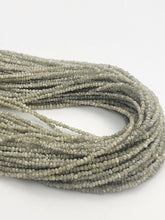 Natural Silver Diamond Chip Gemstone Beads, Full Strand, 16"