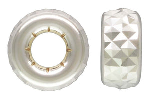 3.2x1.6mm Pyramid Cut Rondelle 1.3mm Hole