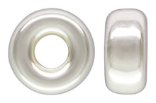 3.2x1.6mm Rondelle 1.3mm Hole,  Sterling Silver. Made in USA. #5004530