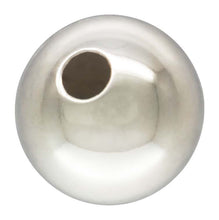 5.0mm Bead Light 1.2mm Hole, Sterling Silver. Made in USA. #5001205