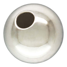 6.0mm Bead Light 1.8mm Hole, Sterling Silver. Made in USA. #5001206