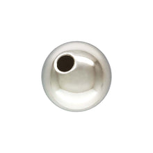 10.0mm Bead Light 2.5mm Hole, Sterling Silver. Made in USA. #5001210