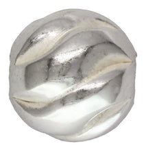 5.0mm Twist Bead 1.4mm Hole, Sterling Silver. Made in USA. #5001205T