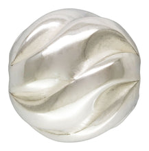 8.0mm Twist Bead 2.1mm Hole, Sterling Silver. Made in USA. #5001208T