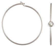 Wire Beading Hoop, .70x20.0mm, Sterling Silver. Made in USA. #5011804