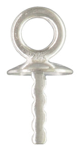 3mm Cup & Peg Drop w/2.5mm Ring, Sterling Silver. #5005881D