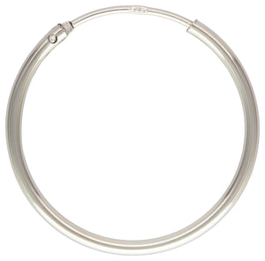 1.25 x 20.0mm Endless Hoop, Sterling Silver. Made in USA. #5011720