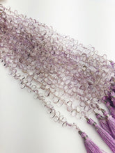 HALF OFF SALE - Pink Amethyst Flat Faceted Drop Gemstone Beads, Full Strand, Semi Precious Gemstone, 8"