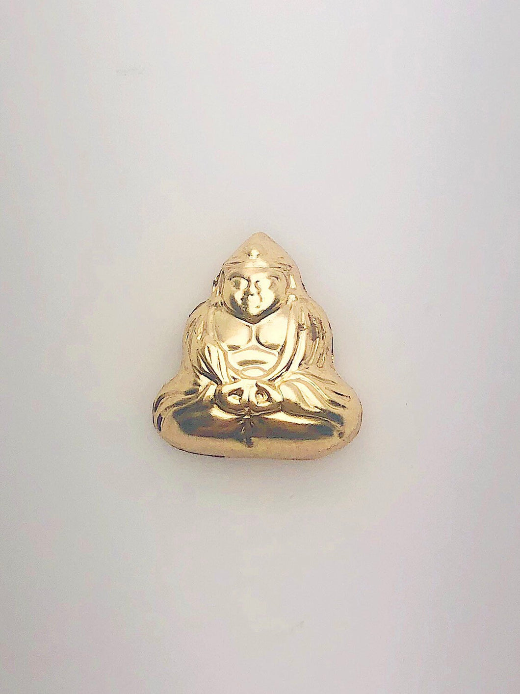 14K Gold Fill Buddah Charm, 14.0x16.0mm, Made in USA - T81