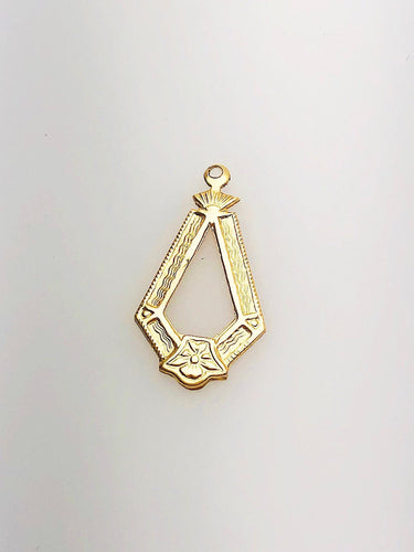 14K Gold Fill Decorative Charm w/ Ring, 10.7x19.4mm, Made in USA - 381