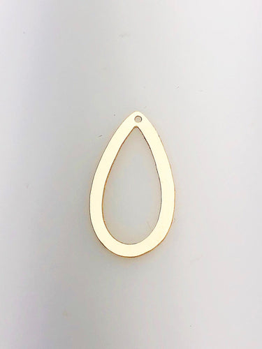 14K Gold Fill Decorative Cut Out Drop Charm w/ Ring, 14.3x25.4mm, Made in USA - 2329