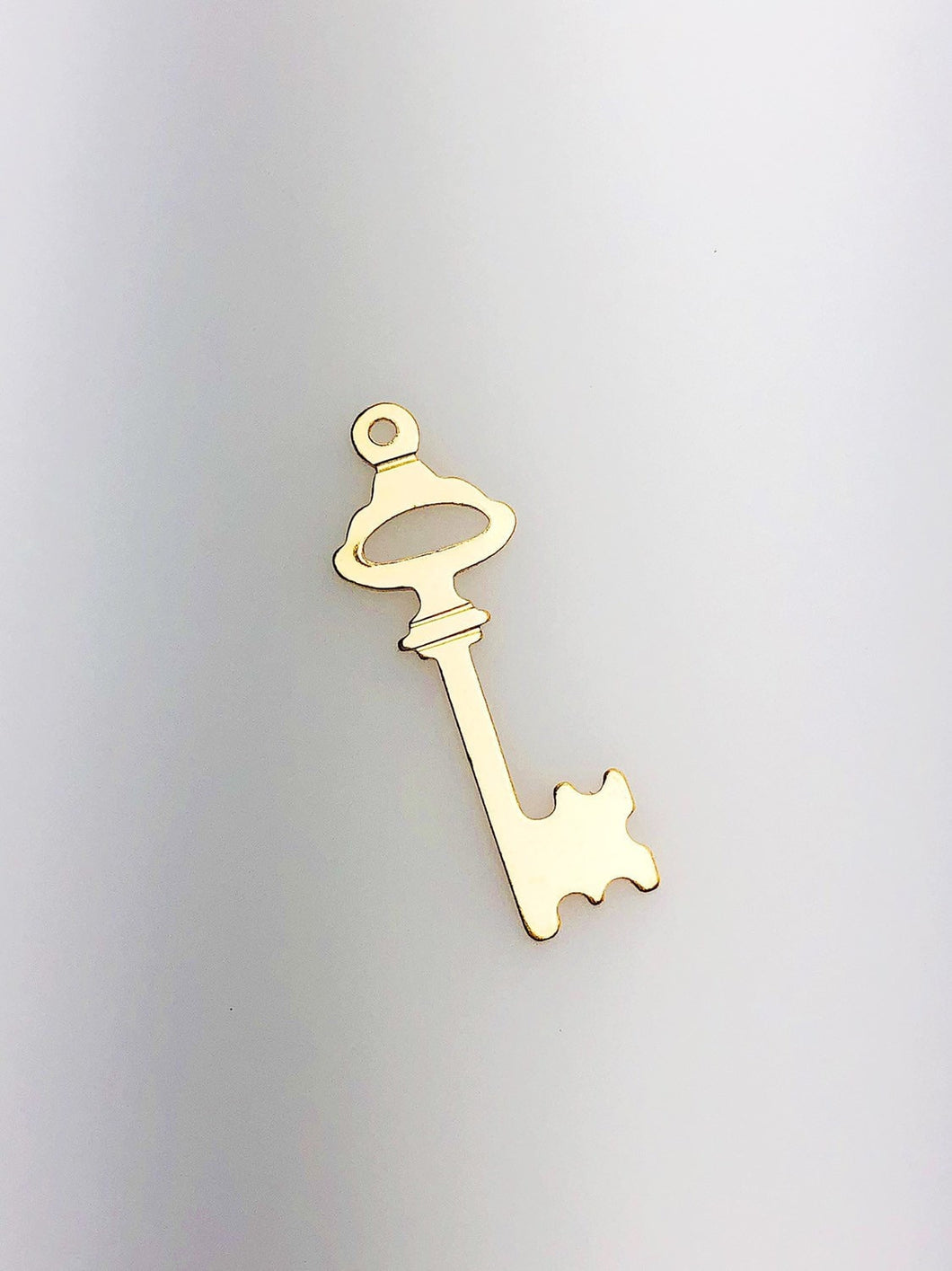 14K Gold Fill Key Charm w/ Ring, 8.0x24.0mm, Made in USA - 399