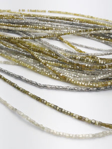 Diamond, Box cut, Genuine Diamonds, Gemstone Beads, All Natural Color, Full Strand, 14"