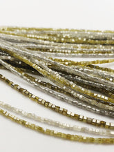 Diamond, Box cut, Genuine Diamonds, Gemstone Beads, All Natural Color, Full Strand, 14"