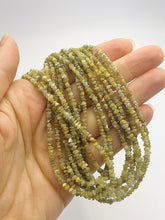 Natural Yellow Diamond Chip Gemstone Beads, Full Strand, 16"