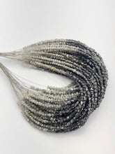 Rough Gray and Black Diamonds, Gemstone Beads, Half Strand, 4.5"