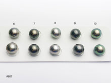 9-9.5mm Tahitian Pearls Round, AAA, Loose Matched Pairs 9mm (807)