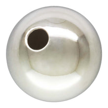 6.0mm Bead Light 1.4mm Hole, Sterling Silver. Made in USA. #50012061