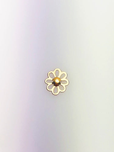 14K Gold Fill Flower Charm, 10.2x9mm, Made in USA - 189