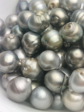 15mm GIANT, 10 pcs, Tahiti Pearls, Light Silver, Natural color, Loose Pearls, Assorted Shapes, 15-17mm (817)