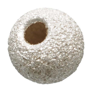 3.0mm Stardust Bead Light 0.90mm Hole, Sterling Silver. Made in USA. #5001203LS