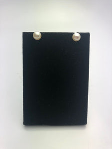 Japanese Akoya Pearl Earrings on 14K White Gold Studs, 6.5-7mm or 7-7.5mm (821)