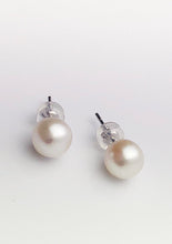Japanese Akoya Pearl Earrings on 14K White Gold Studs, 6.5-7mm or 7-7.5mm (821)