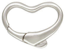 Heart Cast Clasp w/ No Ring (11.0x15.0mm), Sterling Silver. #5002068