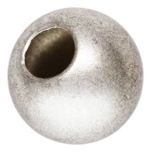 6.0mm Sandblast Bead 2.4mm Hole, Sterling Silver. Made in USA. #5004660SB